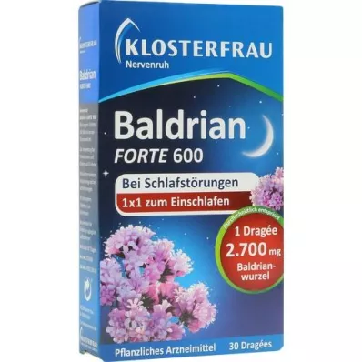 KLOSTERFRAU Baldr.forte 600 tablet Nervenruh, 30 kosov