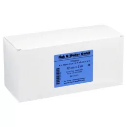 KOMPRESSIONS BINDE 12cmx5m w.short pull skin, 10 kosov
