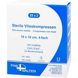 VLIESKOMPRESSEN 10x10 cm sterilni četverček, 25X2 kosov