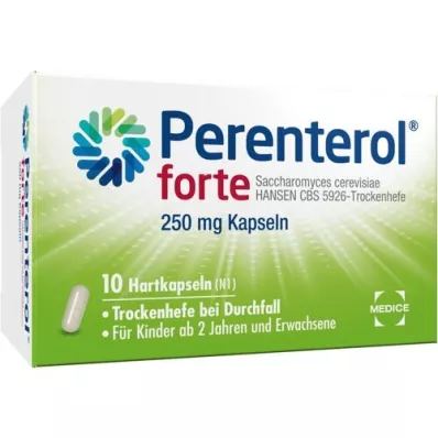 PERENTEROL forte 250 mg kapsule, 10 kosov
