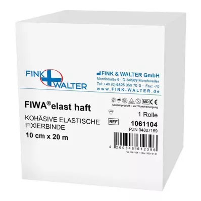 FIXIERBINDE kohezivna elastika 10 cmx20 m bela, 1 kos