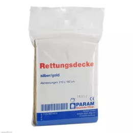 RETTUNGSDECKE zlato/srebro, 1 kos