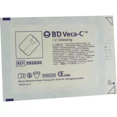 BD VECA-C Povoj za fiksacijo katetra 6x7,5 cm s preglednim okencem, 1 kos