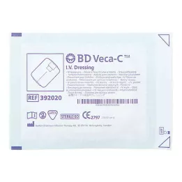 BD VECA-C Povoj za fiksacijo katetra 6x7,5 cm s preglednim okencem, 1 kos