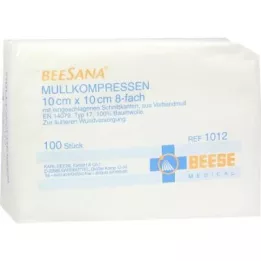 MULLKOMPRESSEN 10x10 cm nesterilni 8x, 100 kosov