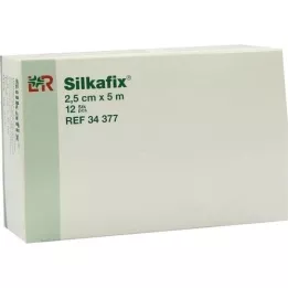 SILKAFIX Sponka 2,5 cm x 5 m z jedrom iz kartona, 12 kosov