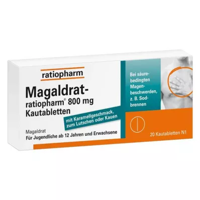 Magaldrat-ratiopharm® 800 mg žvečljive tablete, 20 kos