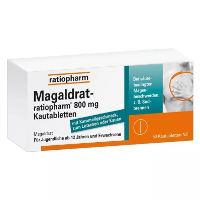 Magaldrat-ratiopharm® 800 mg žvečljive tablete, 50 kos Magaldrat-ratiopharm® 800 mg žvečljive tablete, 50 kos