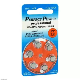 BATTERIEN f.slušni aparati Power PP13, 6 kosov