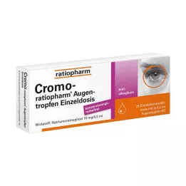 CROMO-RATIOPHARM Kapljice za oko v enem odmerku, 20X0,5 ml