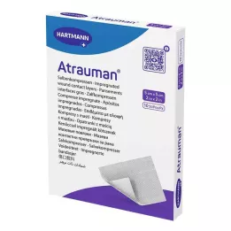ATRAUMAN Sterilni obkladki 5x5 cm, 10 kosov