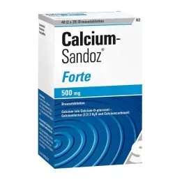 CALCIUM SANDOZ forte šumeče tablete, 2X20 kosov