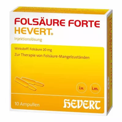 FOLSÄURE HEVERT ampule forte, 10X2 ml FOLSÄURE HEVERT ampule forte, 10X2 ml