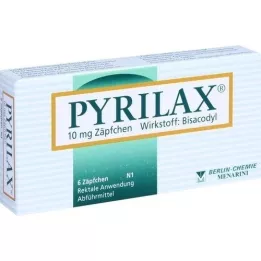 PYRILAX 10 mg svečke, 6 kosov