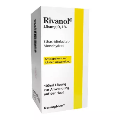 RIVANOL Raztopina 0,1 %, 100 ml