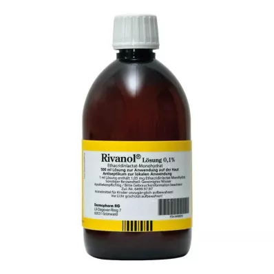 RIVANOL Raztopina 0,1 %, 500 ml