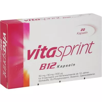 VITASPRINT Kapsule B12, 20 kosov