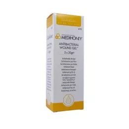 MEDIHONEY Antibakterijski gel za rane, 5X20 g