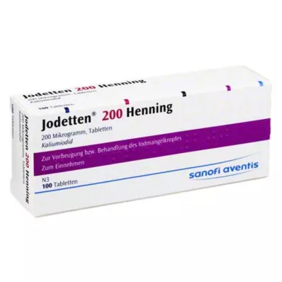 JODETTEN 200 tablet Henning, 100 kosov JODETTEN 200 tablet Henning, 100 kosov