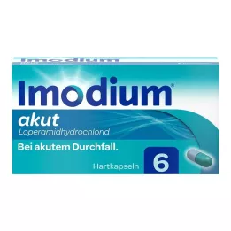 IMODIUM akutne trde kapsule, 6 kosov