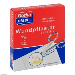 GOTHAPLAST Omet za rane sensitive 8 cmx1 m, rezan, 1 kos