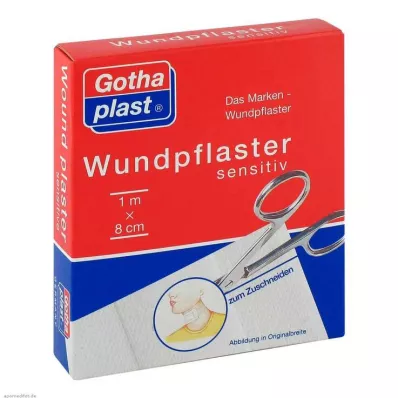 GOTHAPLAST Omet za rane sensitive 8 cmx1 m, rezan, 1 kos