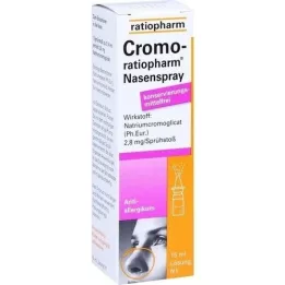 CROMO-RATIOPHARM Pršilo za nos brez konzervansov, 15 ml