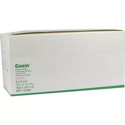 Gazinove komprese 5x5cm 12fac, 20x5 kom Gazinove komprese 5x5cm 12fac, 20x5 kom