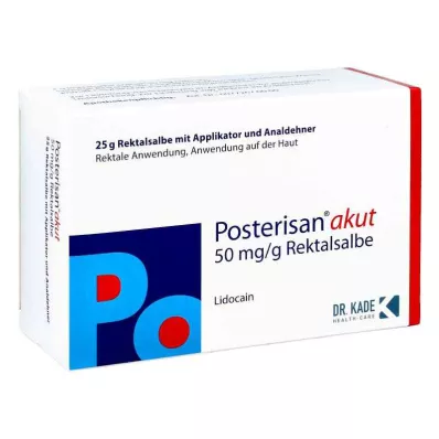 POSTERISAN Akutno mazilo z analnim dilatatorjem, 25 g POSTERISAN Akutno mazilo z analnim dilatatorjem, 25 g