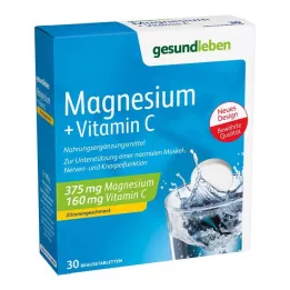 GESUND LEBEN Magnezij+vitamin C šumeče tablete, 3X10 kosov