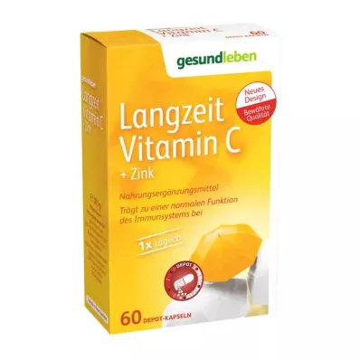 GESUND LEBEN Kapsule z vitaminom C + cinkom, 60 kosov