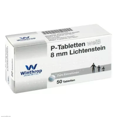P tablete bele 8 mm, 50 kom P tablete bele 8 mm, 50 kom