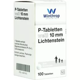 P TABLETTEN bela 10 mm, 100 kosov