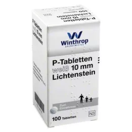 P TABLETTEN bela 10 mm, 100 kosov