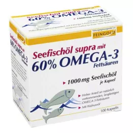SEEFISCHÖL Supra s 60 % omega-3 maščobnih kislin, mehke kapsule, 100 kosov