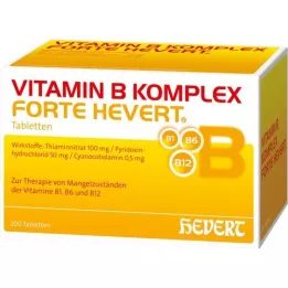 VITAMIN B KOMPLEX forte Hevert tablete, 200 kapsul