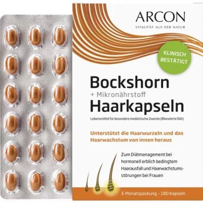 BOCKSHORN+Mikronutrientne kapsule za lase Tisane plus, 180 kosov