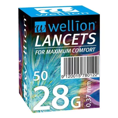 WELLION Lancete 28 G, 50 kosov