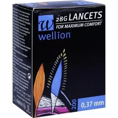 WELLION Lancete 28 G, 200 kosov