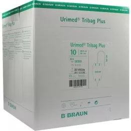 URIMED Tribag Plus vrečka za urinske noge 800ml 60cm sterilna, 10 kosov