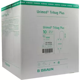 URIMED Tribag Plus vrečka za urinske noge 800ml 60cm sterilna, 10 kosov
