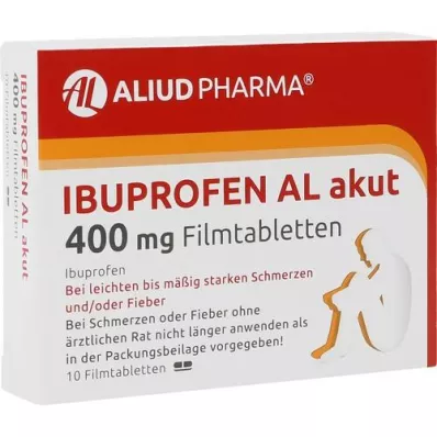 IBUPROFEN AL akutne 400 mg filmsko obložene tablete, 10 kosov