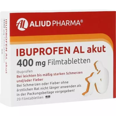 IBUPROFEN AL akutne 400 mg filmsko obložene tablete, 20 kosov