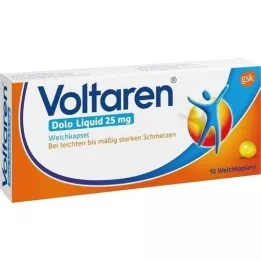 VOLTAREN Dolo Liquid 25 mg mehke kapsule, 10 kosov