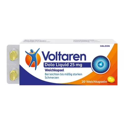 Voltaren Dolo Liquid 25 mg mehke kapsule, proti bolečinam v hrbtu, 10 kos Voltaren Dolo Liquid 25 mg mehke kapsule, proti bolečinam v hrbtu, 10 kos