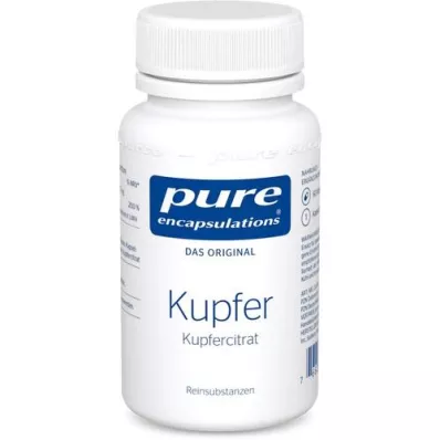 PURE ENCAPSULATIONS Kapsule bakrovega citrata, 60 kapsul