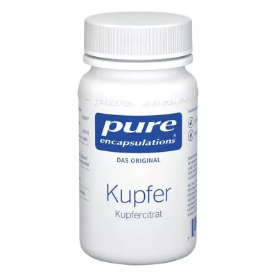 PURE ENCAPSULATIONS Kapsule bakrovega citrata, 60 kapsul