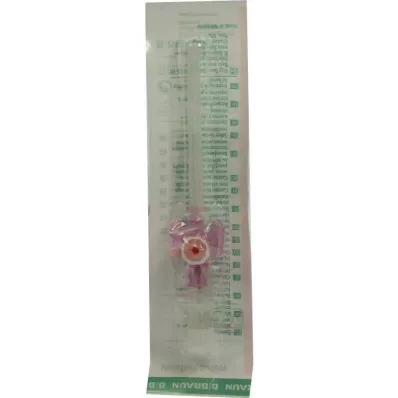 VASOFIX Varnostna kanila 20 G 1,1x25 mm roza, 1 kos