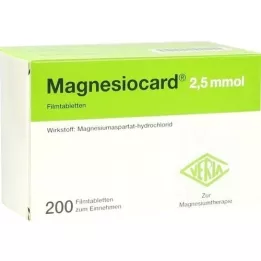 MAGNESIOCARD 2,5 mmol filmsko obložene tablete, 200 kosov