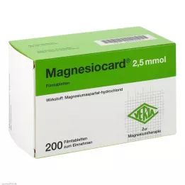 MAGNESIOCARD 2,5 mmol filmsko obložene tablete, 200 kosov